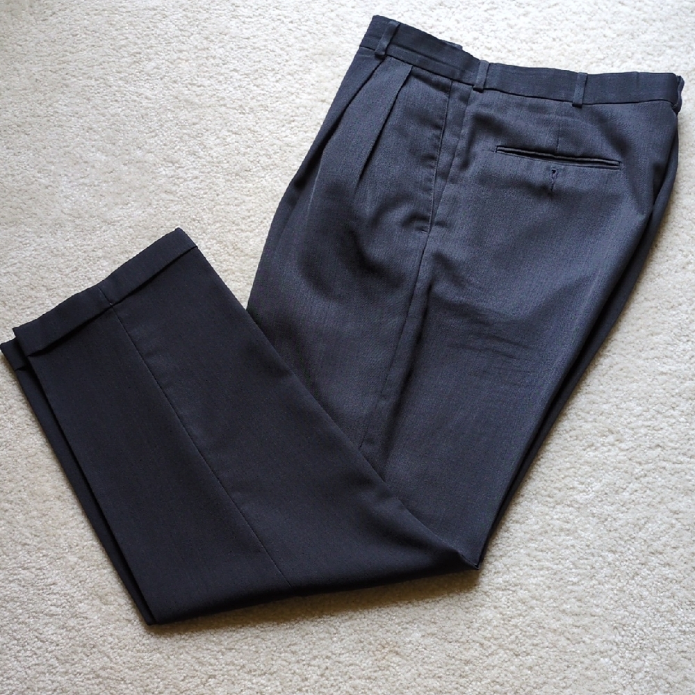 Men's Classic Dark Grey Dress Pants